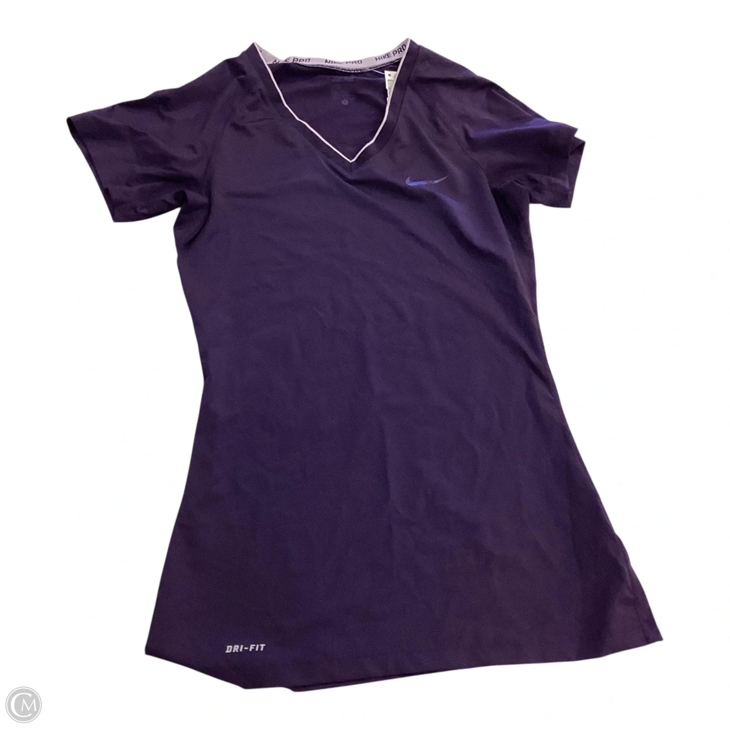 Athletic Top Short Sleeve By Nike Apparel In Navy, Size: S