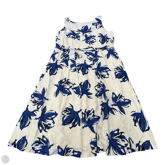 Dress Casual Maxi By Anne Klein In Blue & White, Size: 16
