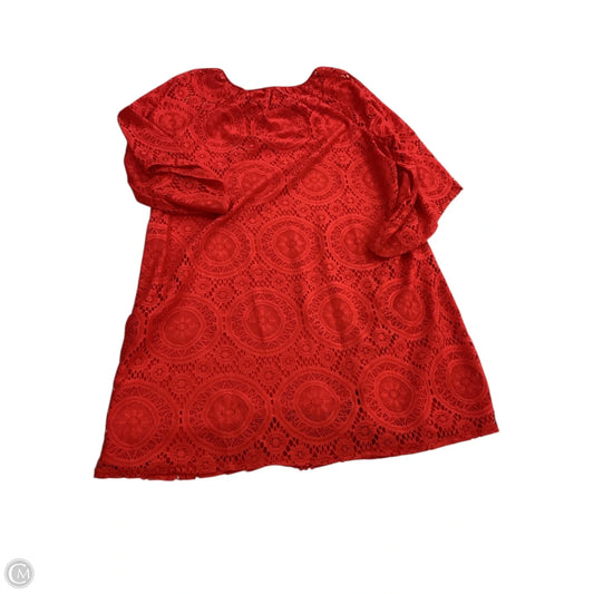 Dress Casual Short By Tacera In Red, Size: 1x