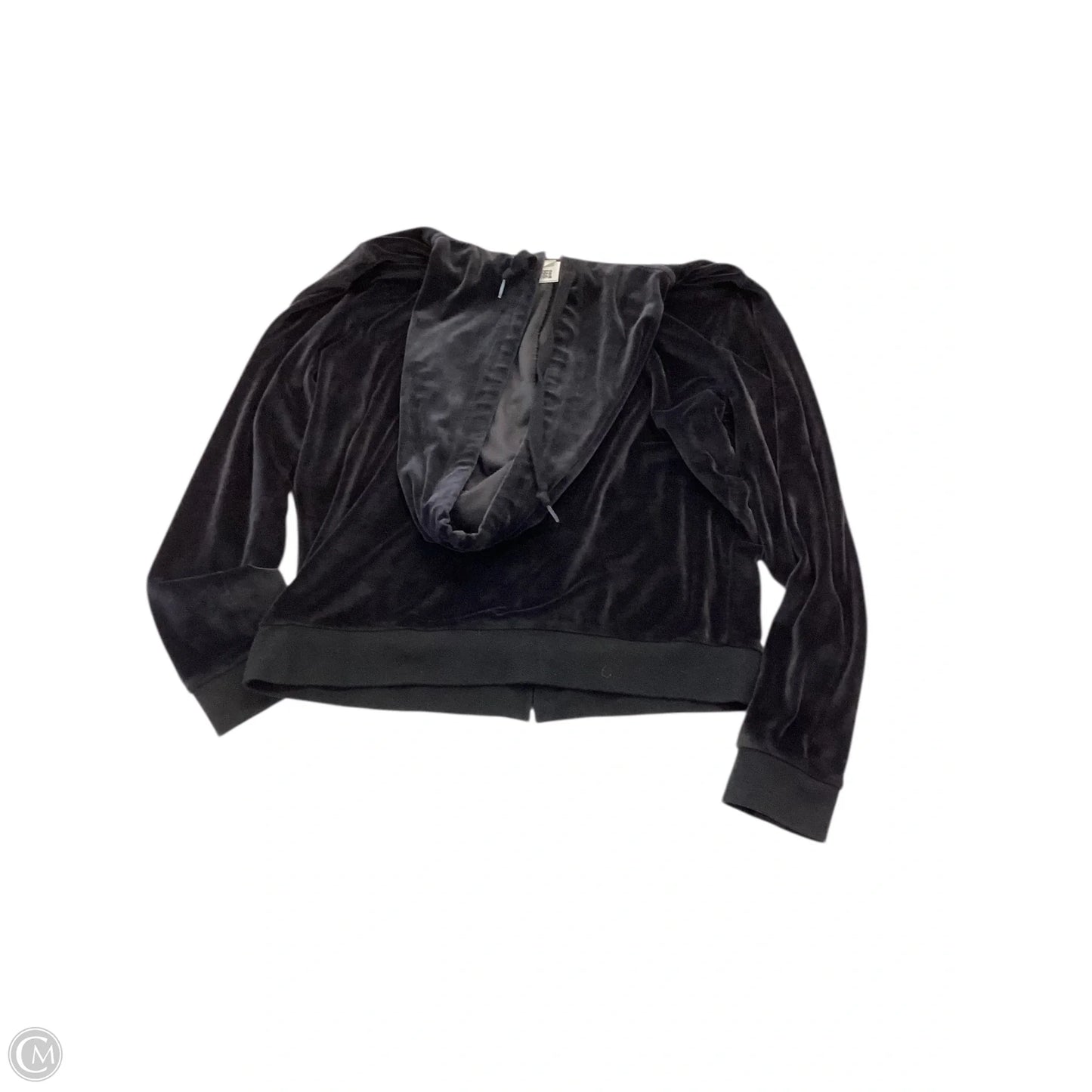 Sweatshirt Hoodie By Pink In Black, Size: L