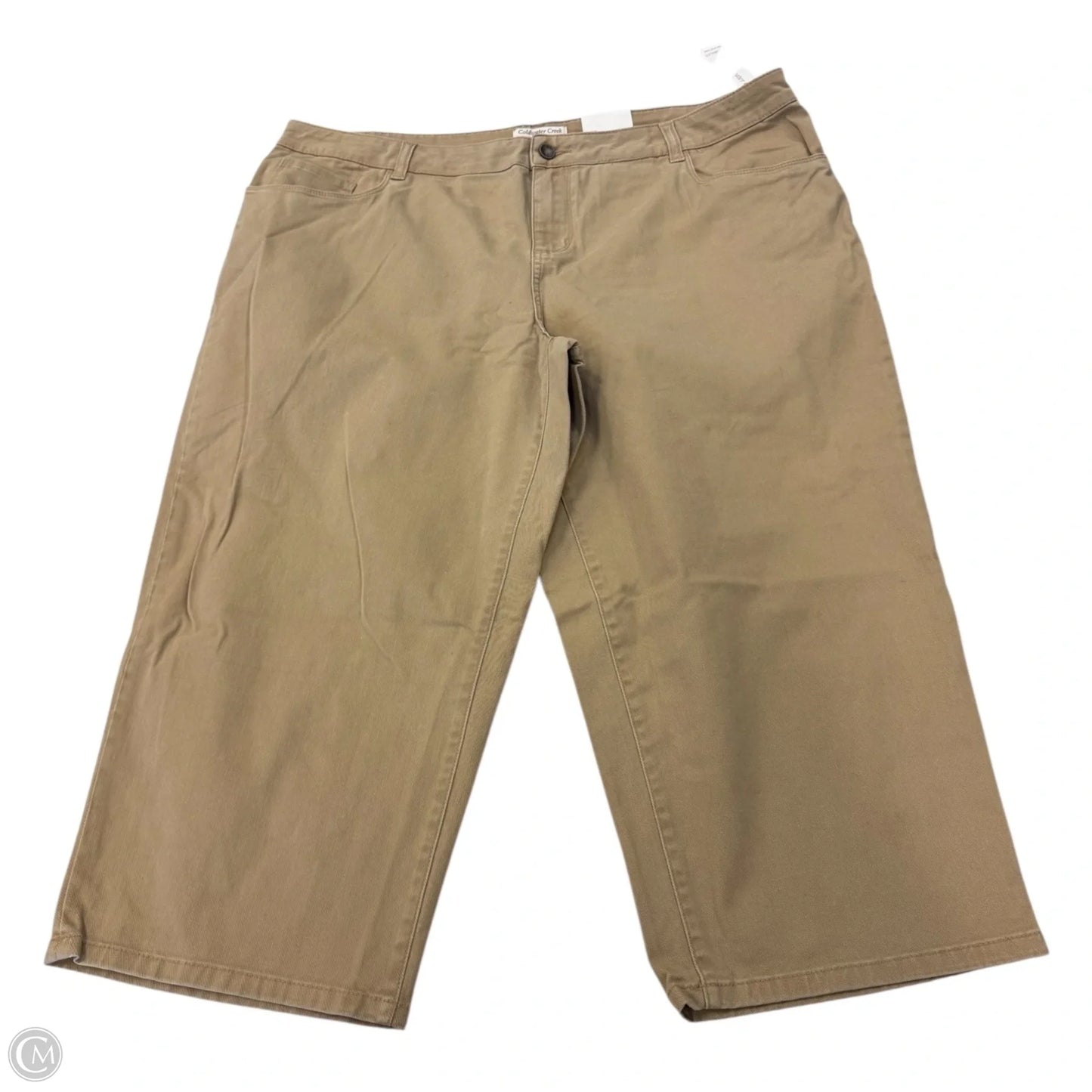 Capris By Coldwater Creek In Tan, Size: 20