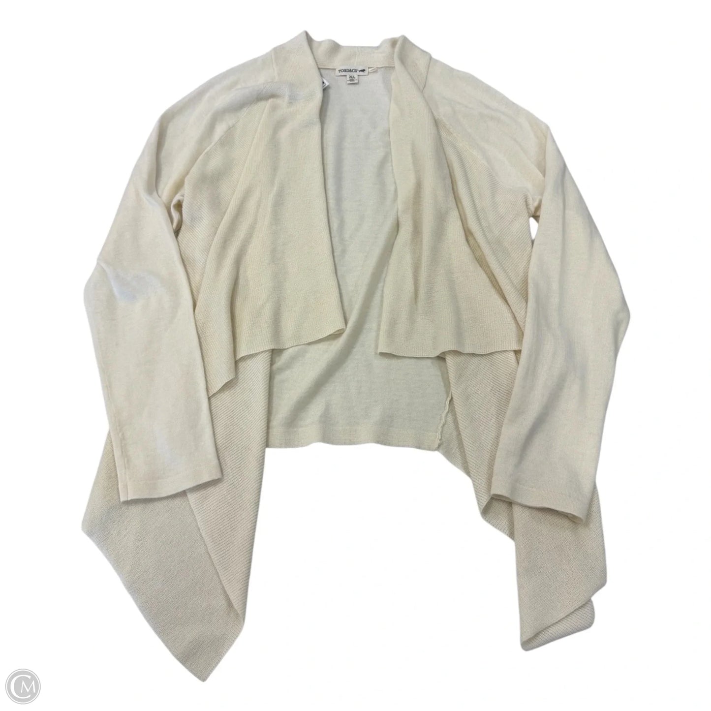 Cardigan By Toad & Co In Cream, Size: Xl