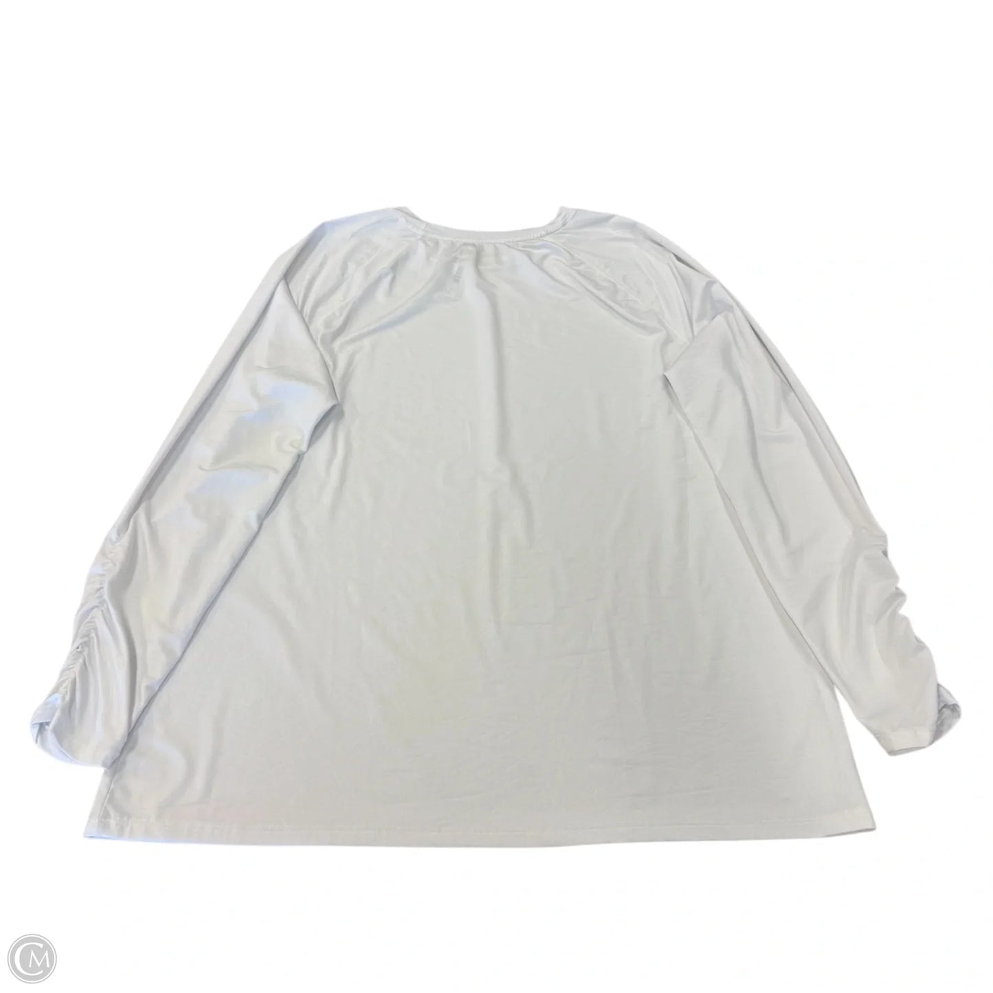 Athletic Top Long Sleeve Crewneck By Reel Legends In White, Size: Xl