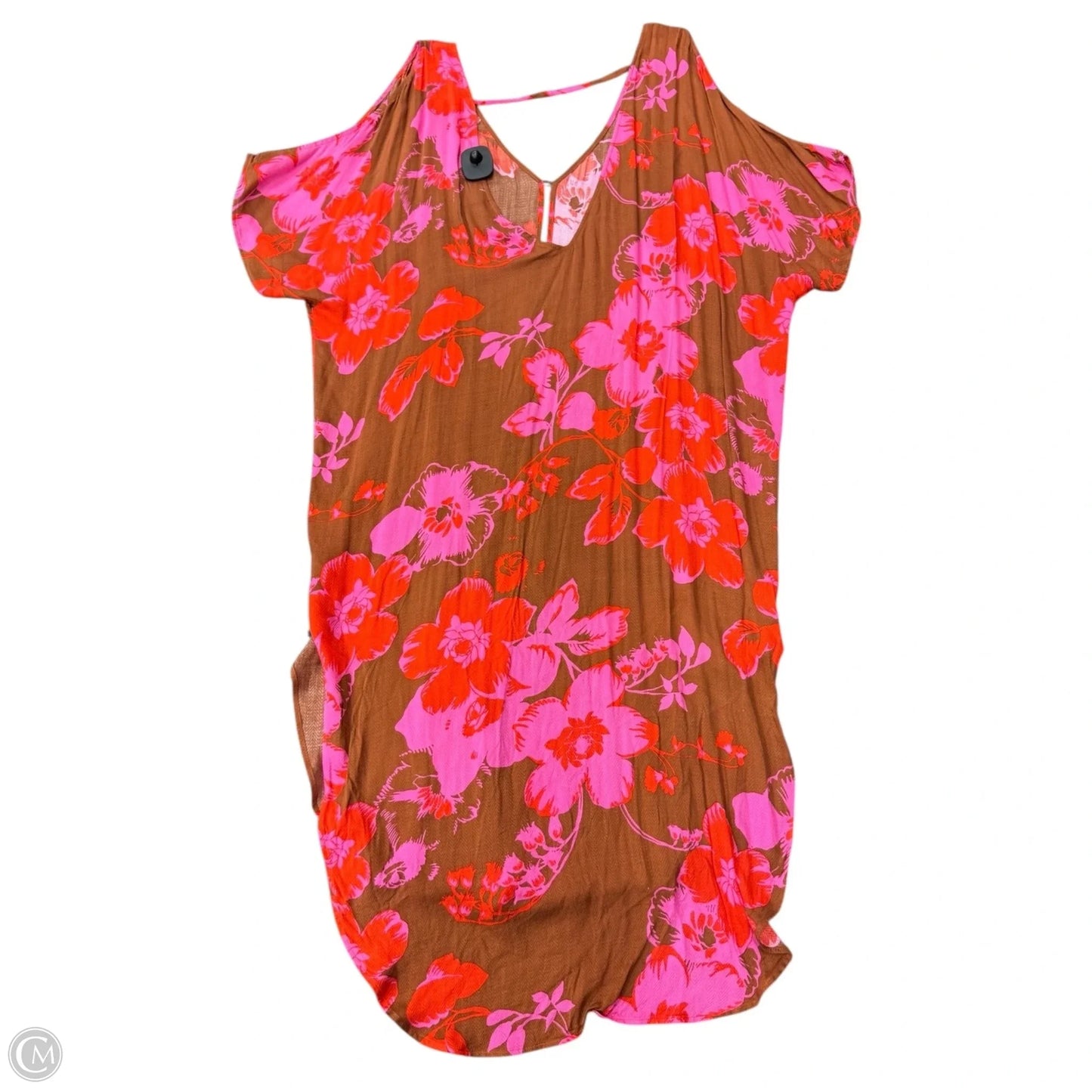 Swimwear Cover-up By Cabi In Brown & Red, Size: M
