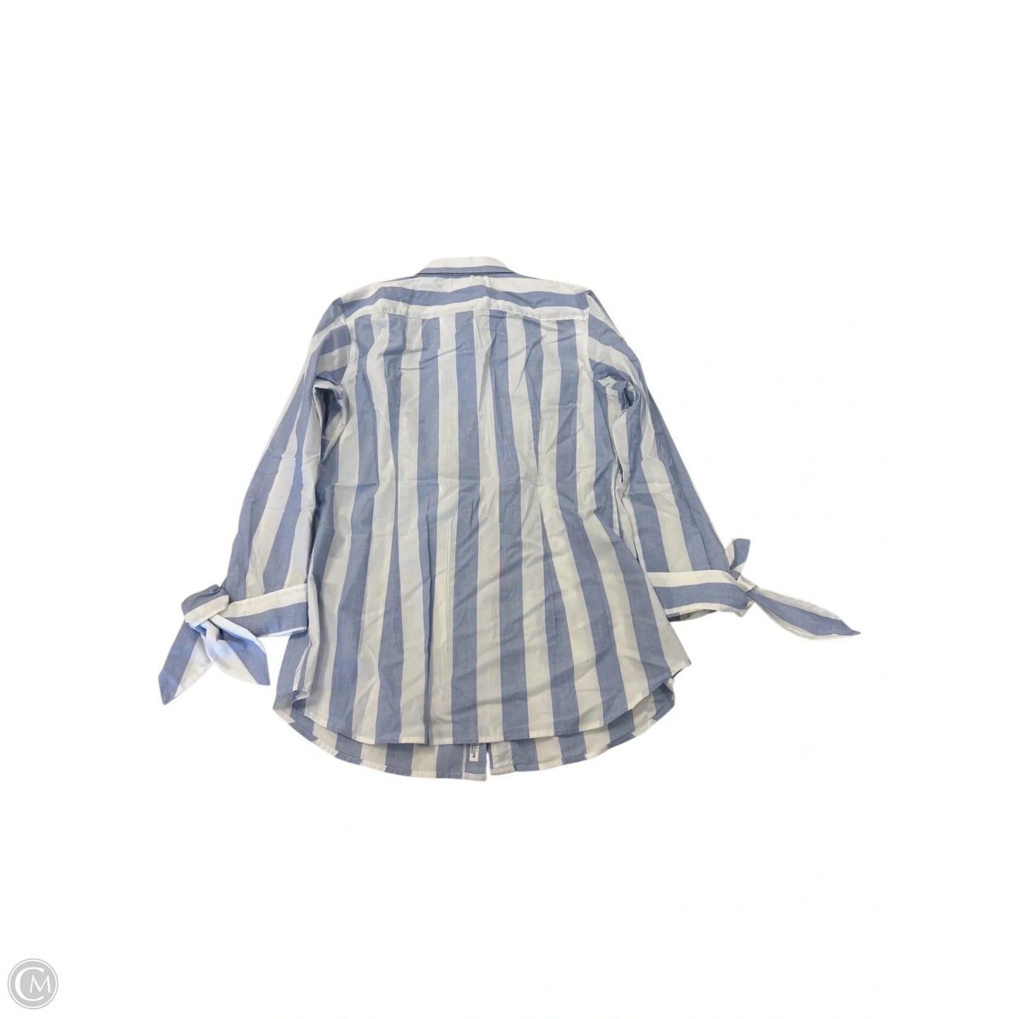 Top 3/4 Sleeve By Banana Republic In Striped Pattern, Size: 6