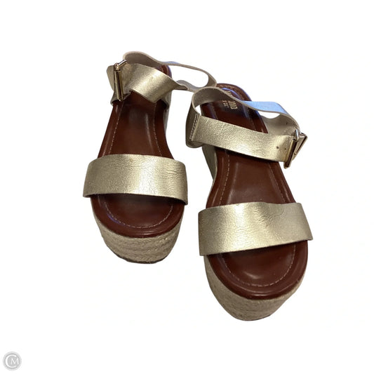 Sandals Heels Platform By Mossimo In Beige, Size: 8