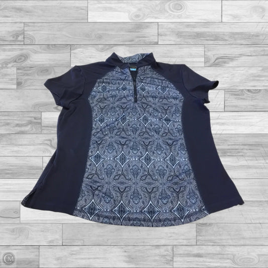 Athletic Top Short Sleeve By Clothes Mentor In Blue, Size: M