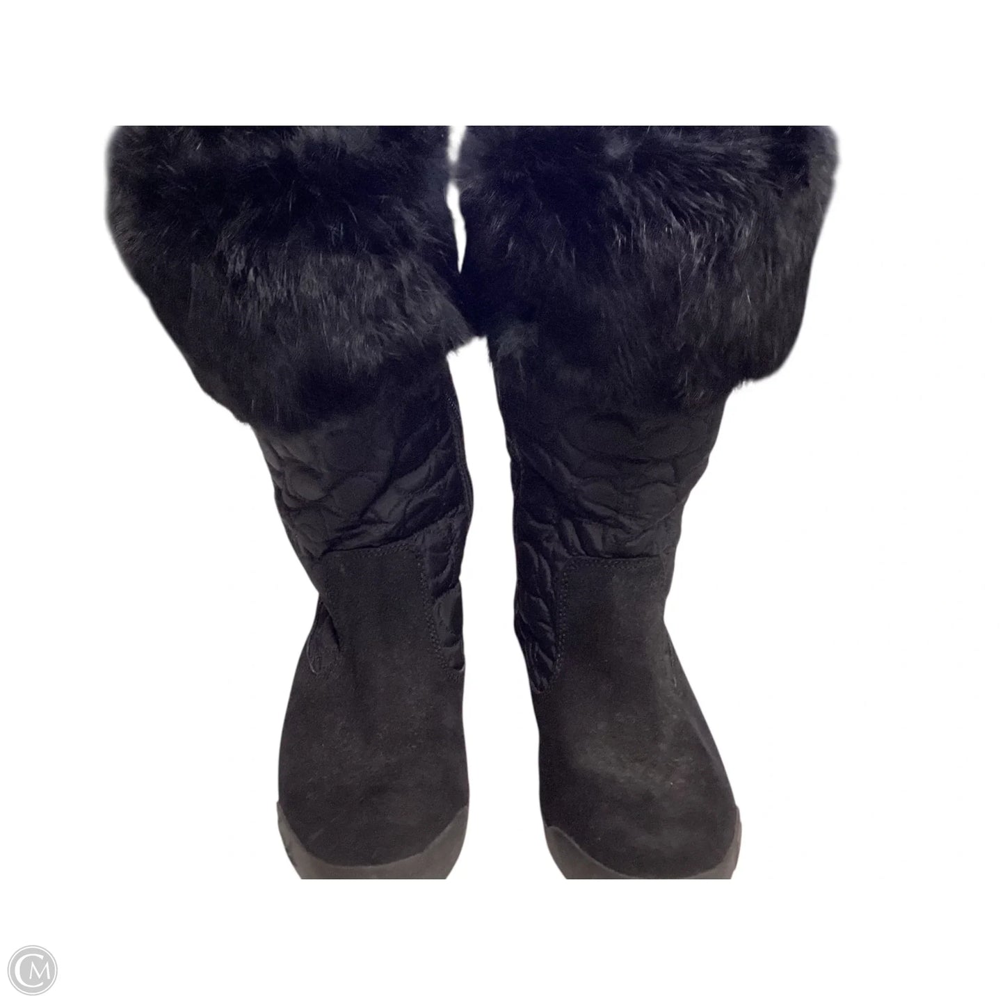 Boots Designer By Coach In Black, Size: 5.5