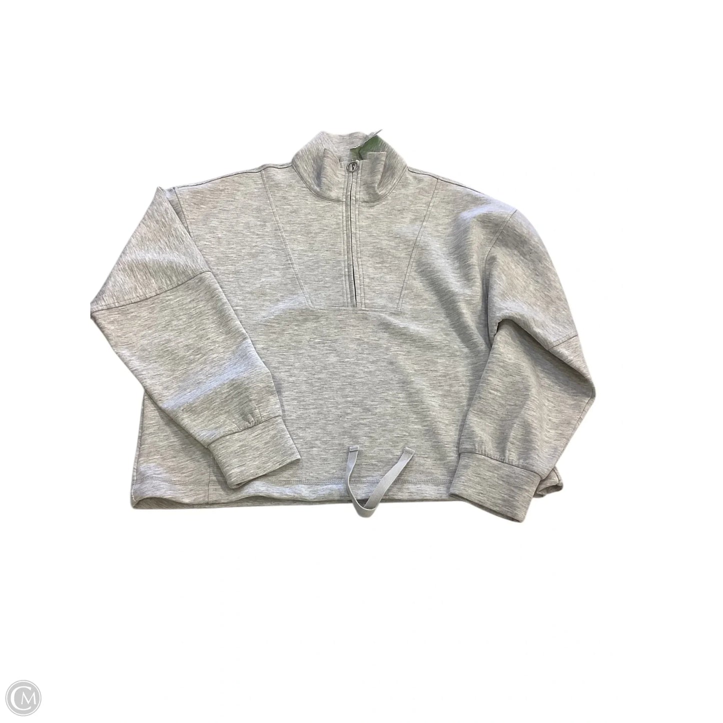 Sweatshirt Collar By Elie Tahari In Grey, Size: M