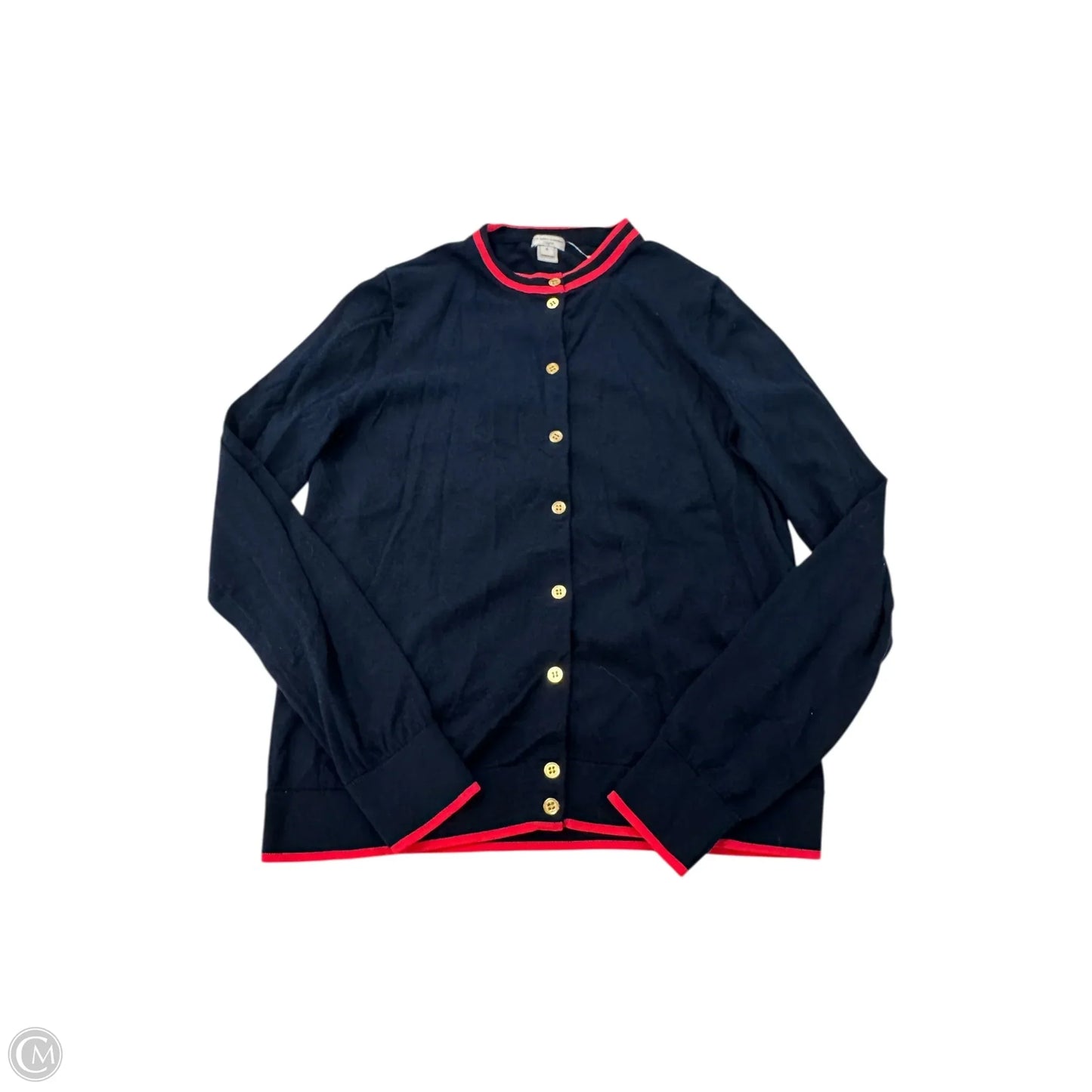 Cardigan By J. Crew In Blue & Red, Size: M