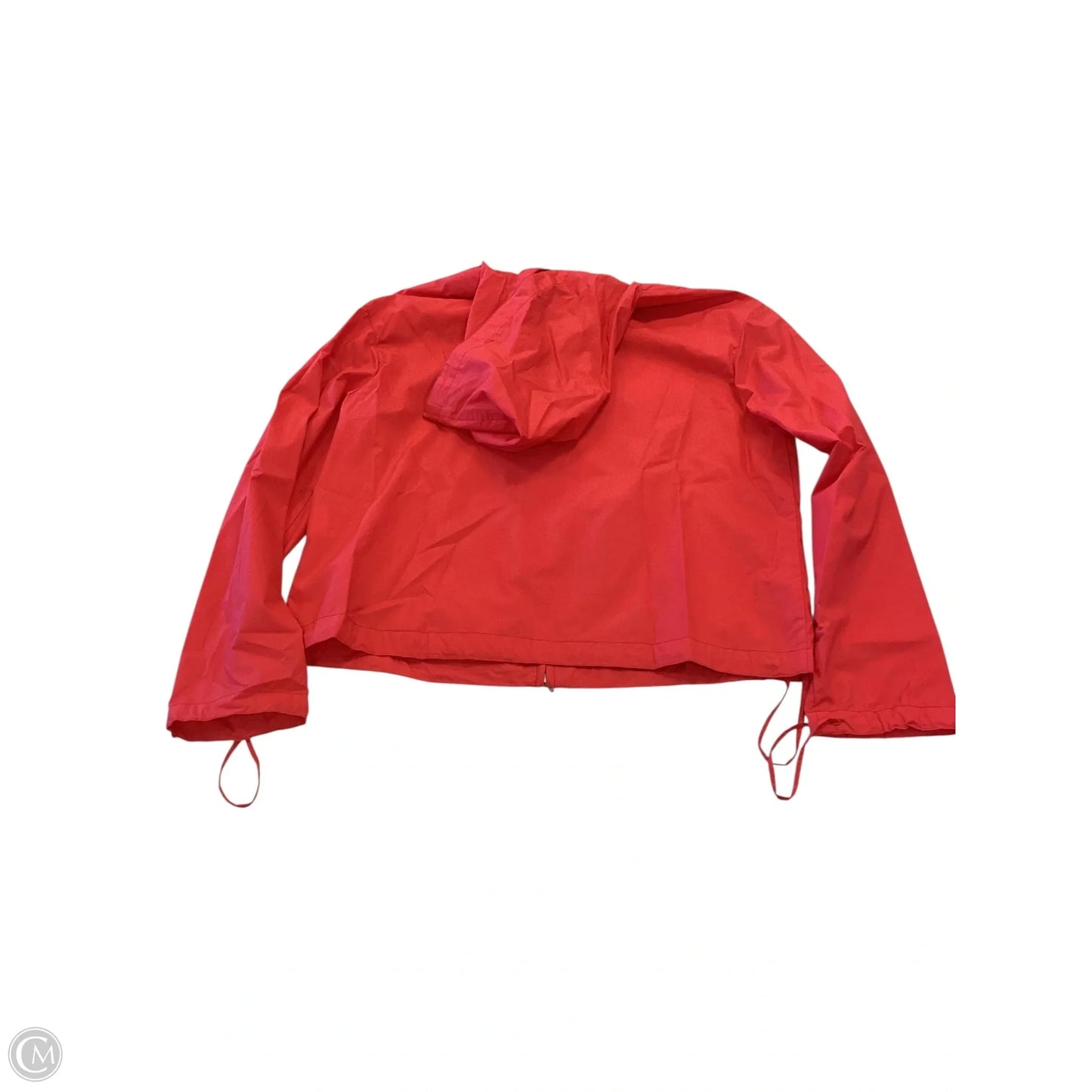 Jacket Windbreaker By Clothes Mentor In Red, Size: M