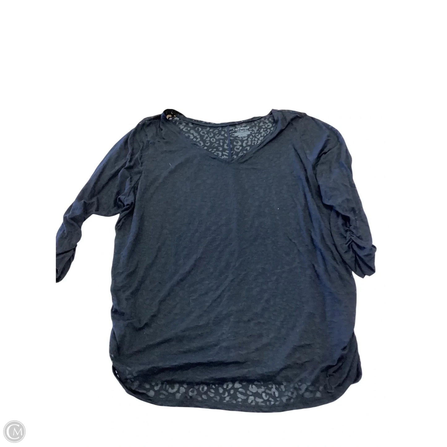 Top 3/4 Sleeve Basic By Lane Bryant In Black, Size: 26