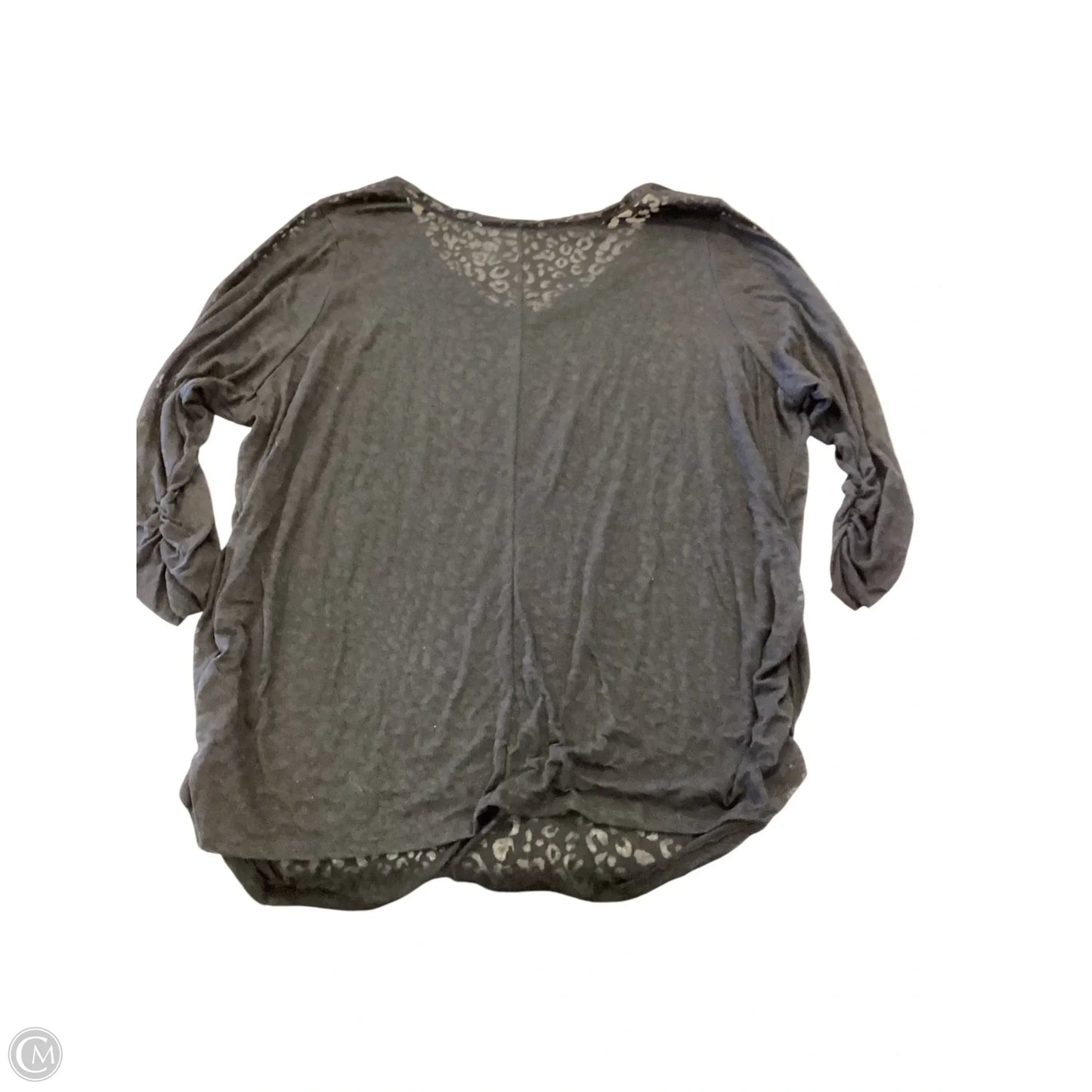 Top 3/4 Sleeve Basic By Lane Bryant In Black, Size: 26