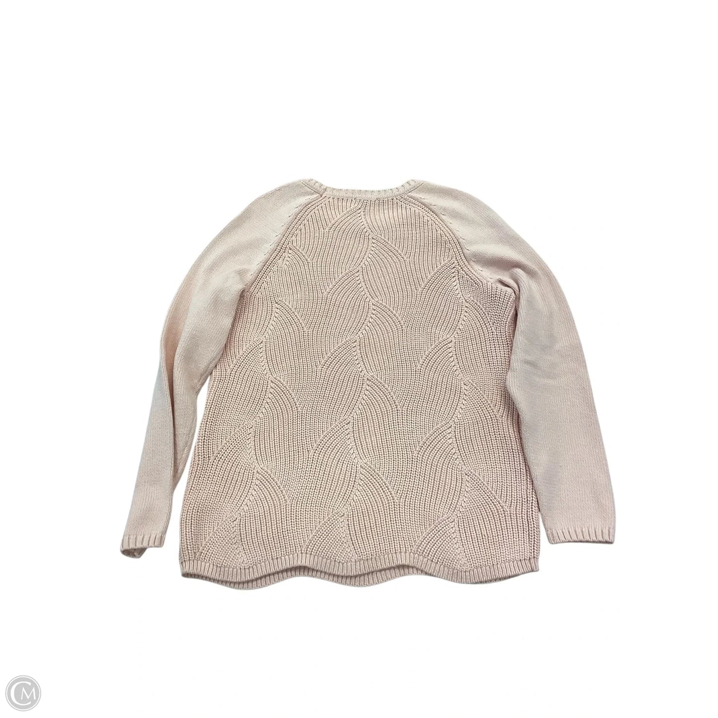 Sweater By Talbots In Peach, Size: Lp