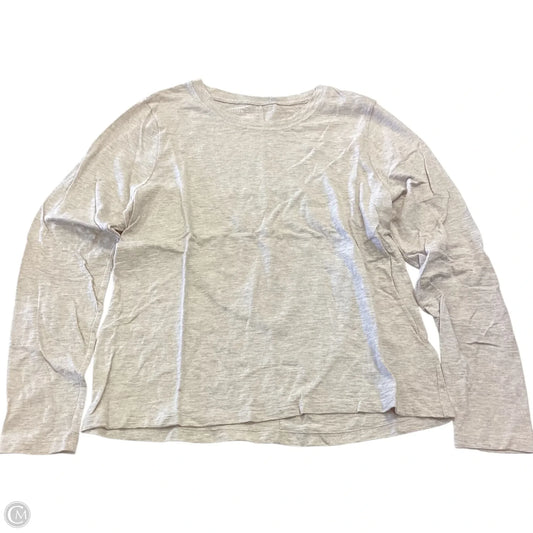 Top Long Sleeve Basic By J. Crew In Beige, Size: Xl