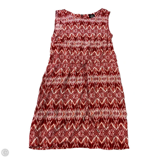 Dress Casual Short By Bobeau In Red & White, Size: Xs