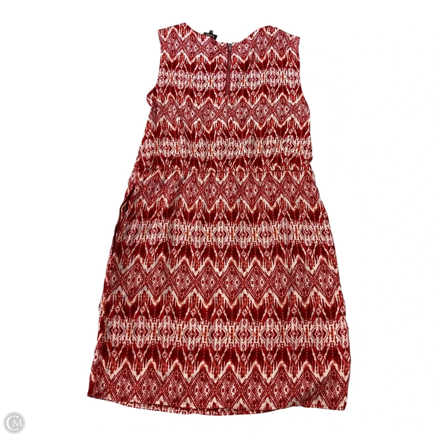 Dress Casual Short By Bobeau In Red & White, Size: Xs
