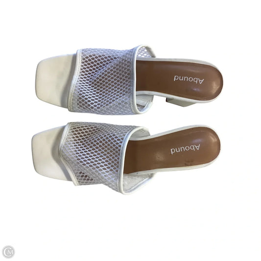 Sandals Heels Block By Abound In White, Size: 8
