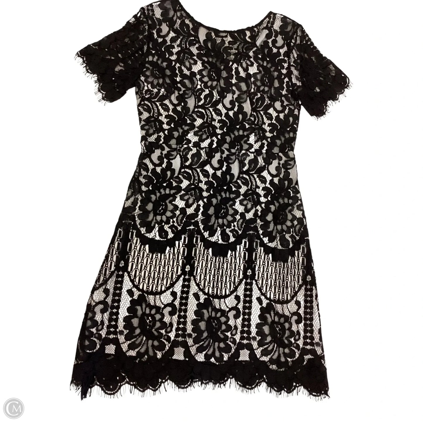 Dress Party Short By Clothes Mentor In Black & White, Size: M