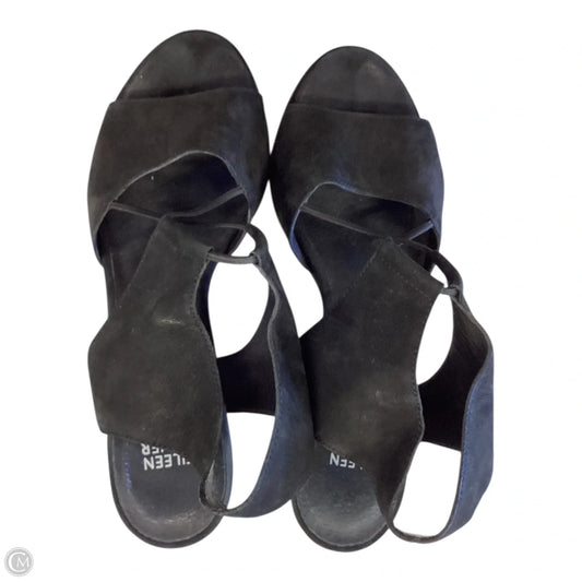 Sandals Heels Block By Eileen Fisher In Black, Size: 9.5