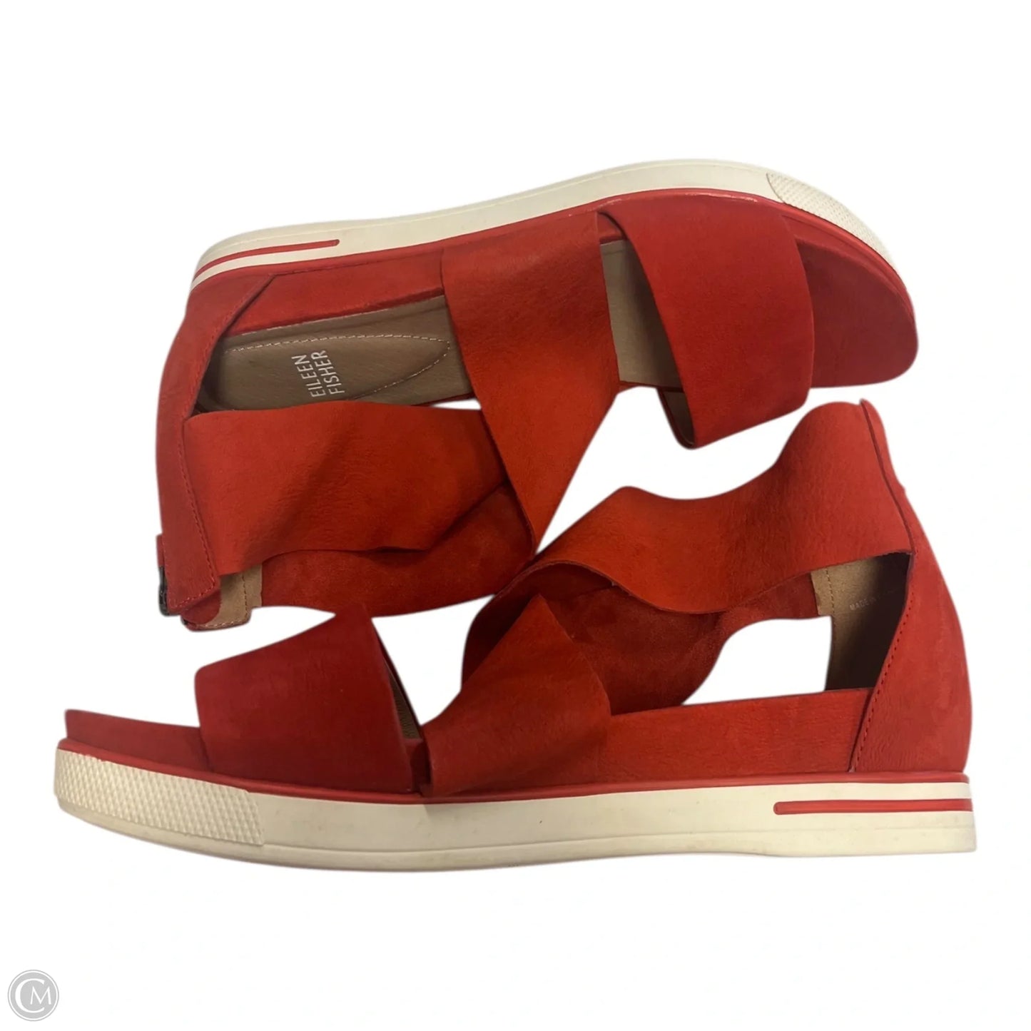 Sandals Flats By Eileen Fisher In Red, Size: 10