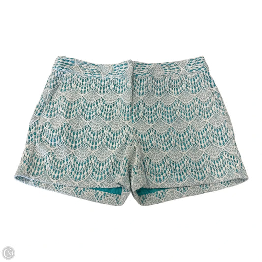 Shorts By Ann Taylor In Green & White, Size: 6