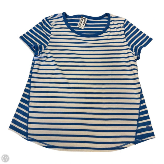 Top Short Sleeve By Talbots In Striped Pattern, Size: Xl