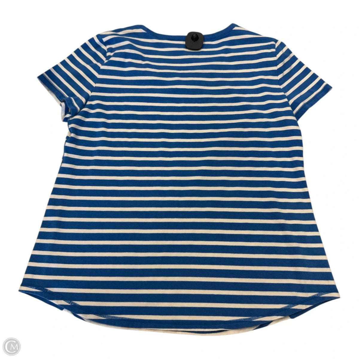 Top Short Sleeve By Talbots In Striped Pattern, Size: Xl