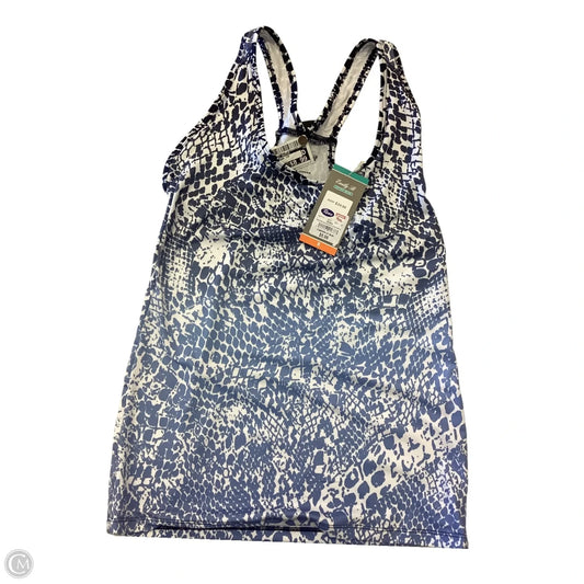 Athletic Tank Top By Clothes Mentor In Blue & White, Size: S