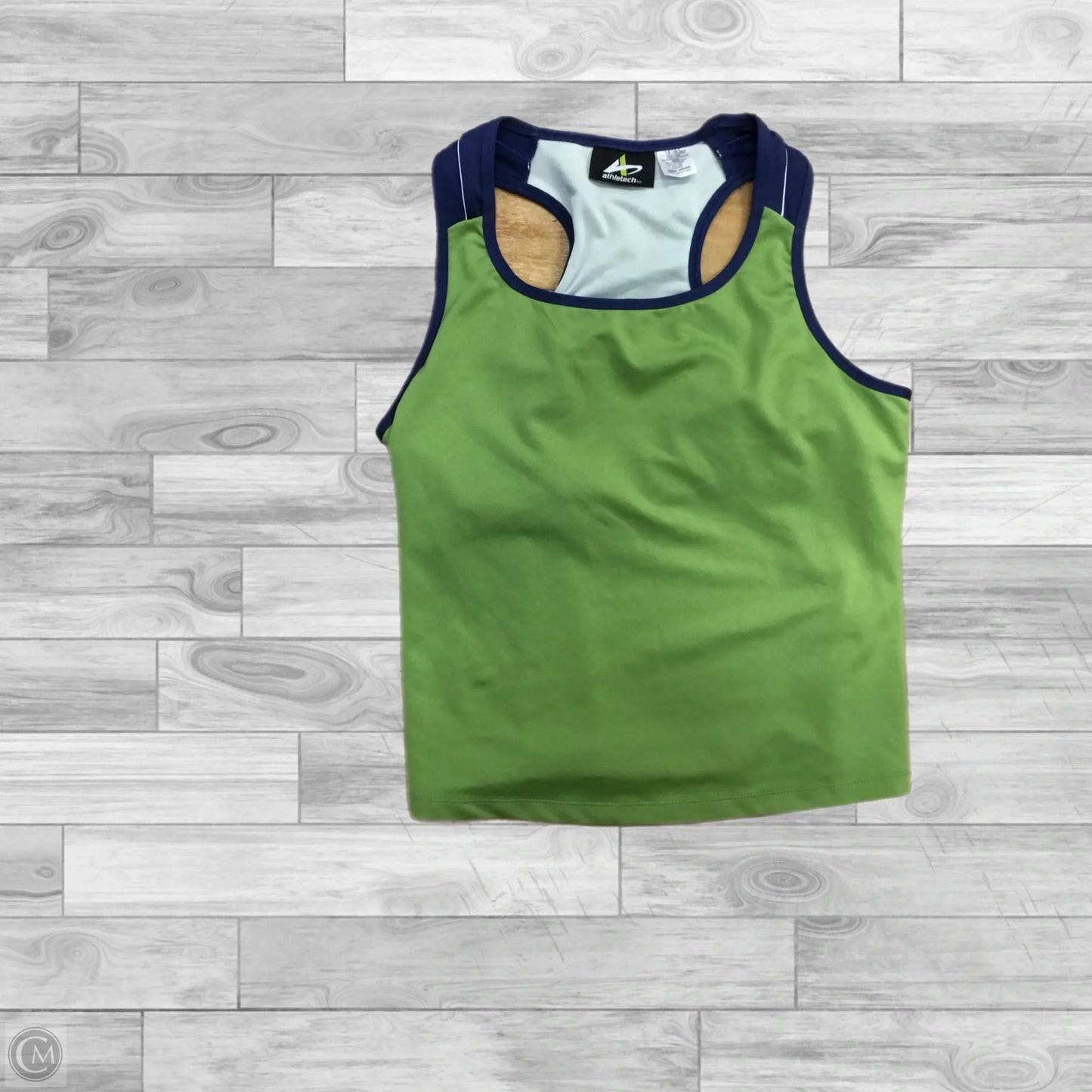 Athletic Tank Top By Clothes Mentor In Blue & Green, Size: Xl