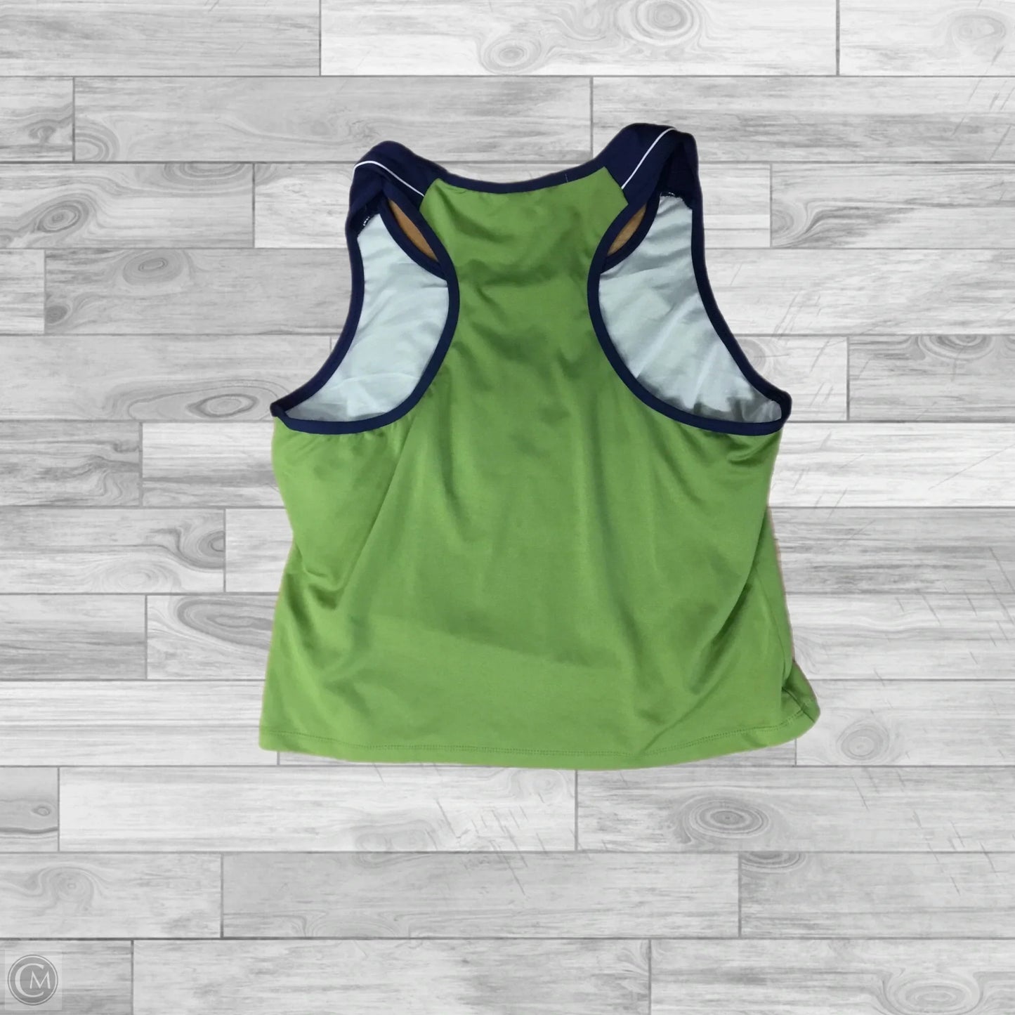 Athletic Tank Top By Clothes Mentor In Blue & Green, Size: Xl