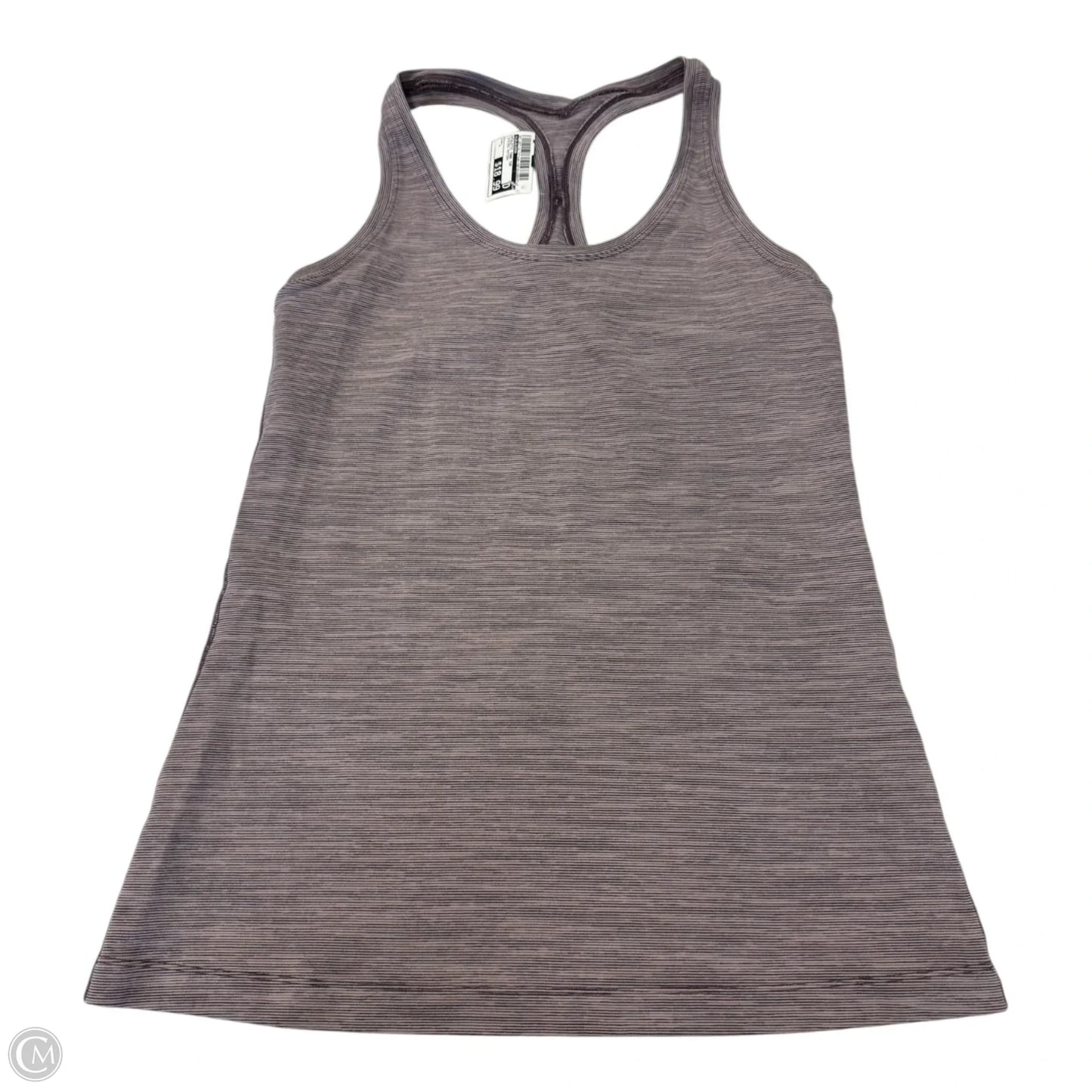 Athletic Tank Top By Lululemon In Striped Pattern, Size: L