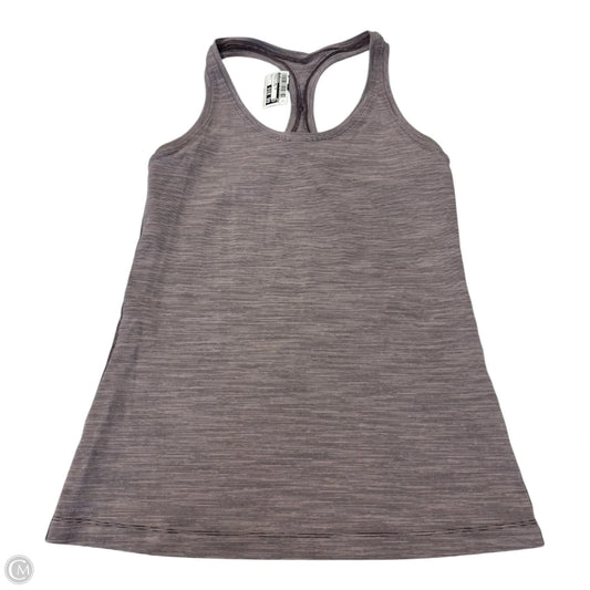 Athletic Tank Top By Lululemon In Striped Pattern, Size: L