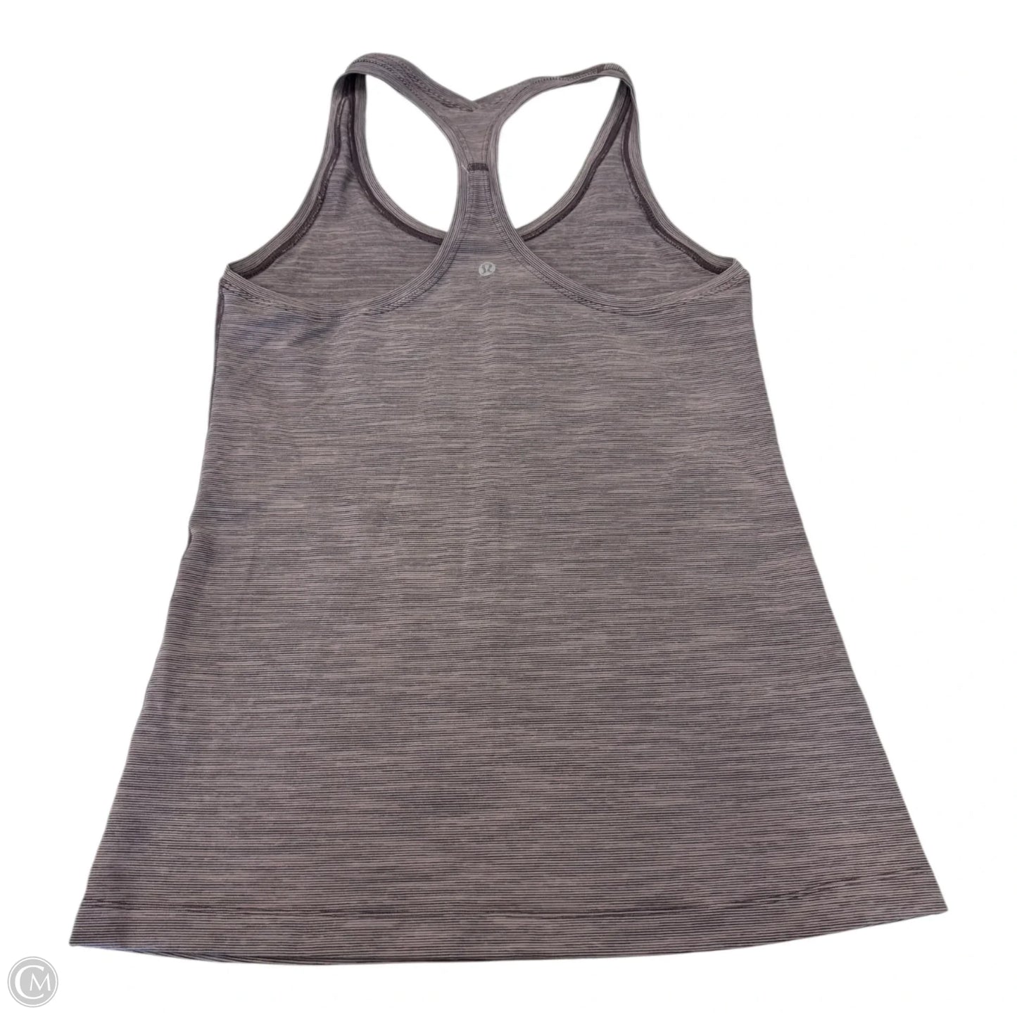 Athletic Tank Top By Lululemon In Striped Pattern, Size: L