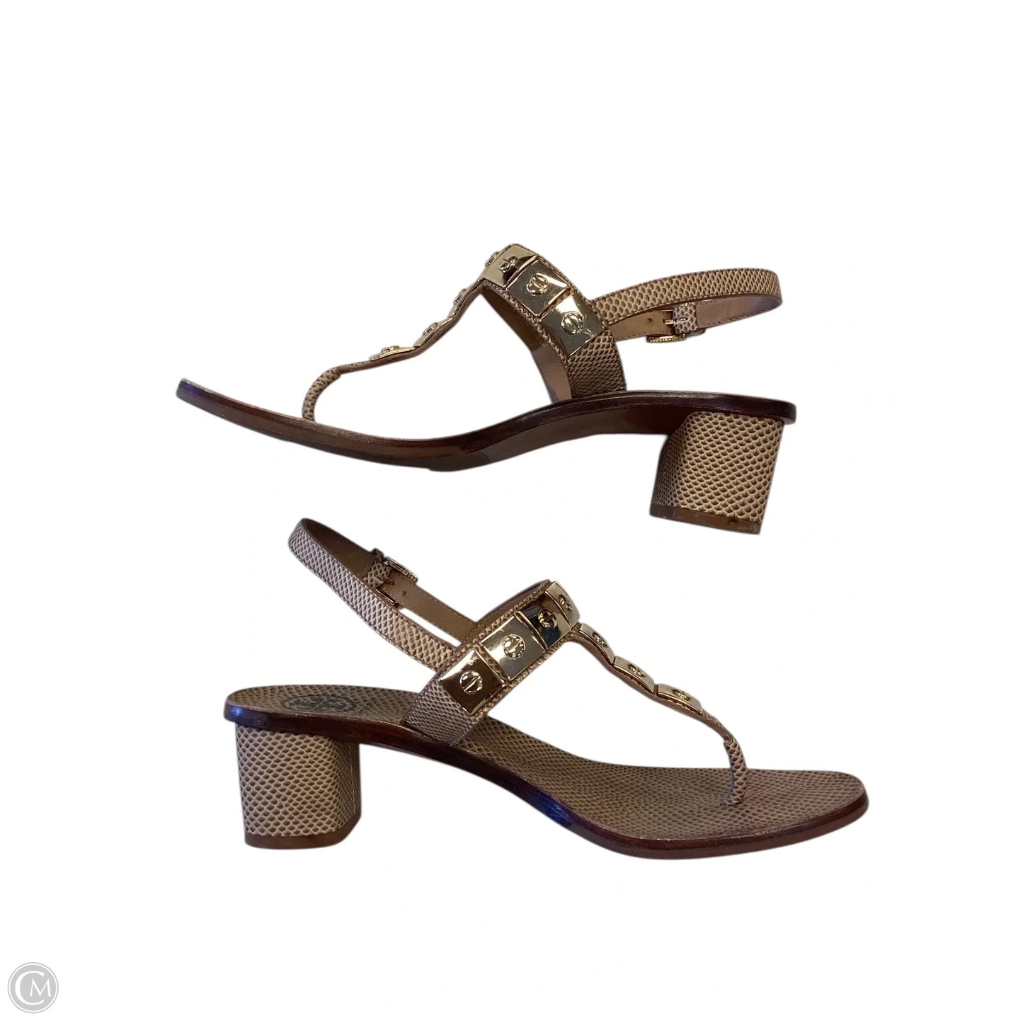 Sandals Designer By Tory Burch In Tan, Size: 8.5