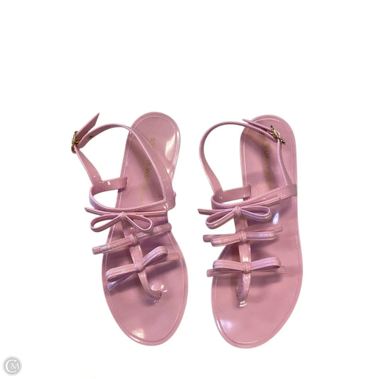 Sandals Designer By Stuart Weitzman In Pink, Size: 8