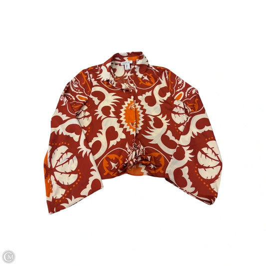Top Long Sleeve By Rachel Zoe In Geometric Pattern, Size: S