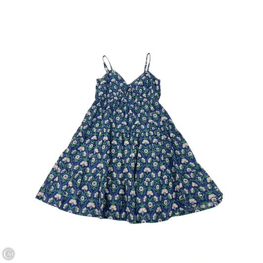 japna blue dress JAPNA Blue White Striped 100% Cotton Button Front Dress Womens Size S Small