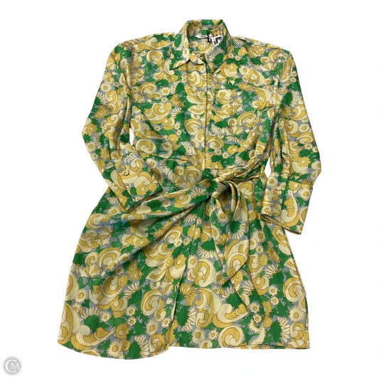 Dress Casual Midi By Zara Women In Floral Print, Size: Xs Dress Casual Midi By Zara Women In Floral Print, Size: Xs