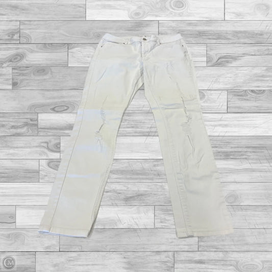 Jeans Straight By White House Black Market In White, Size: 8
