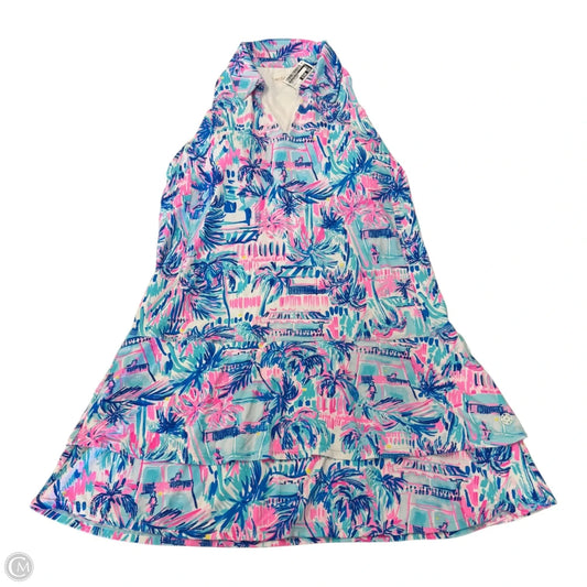 Dress Designer By Lilly Pulitzer In Tropical Print, Size: L