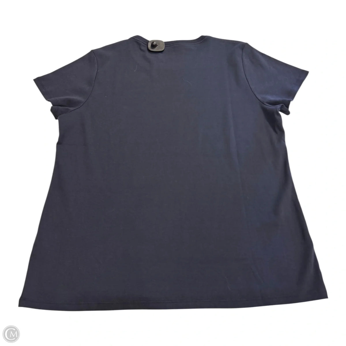 Top Short Sleeve Basic By Dkny In Navy, Size: 1x