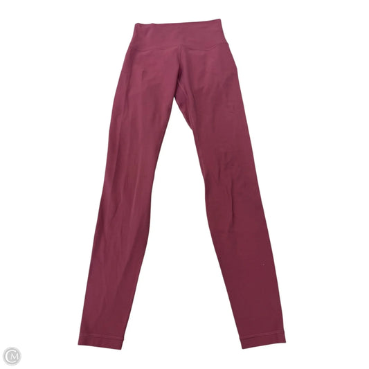 Athletic Leggings By Lululemon In Pink, Size: 4