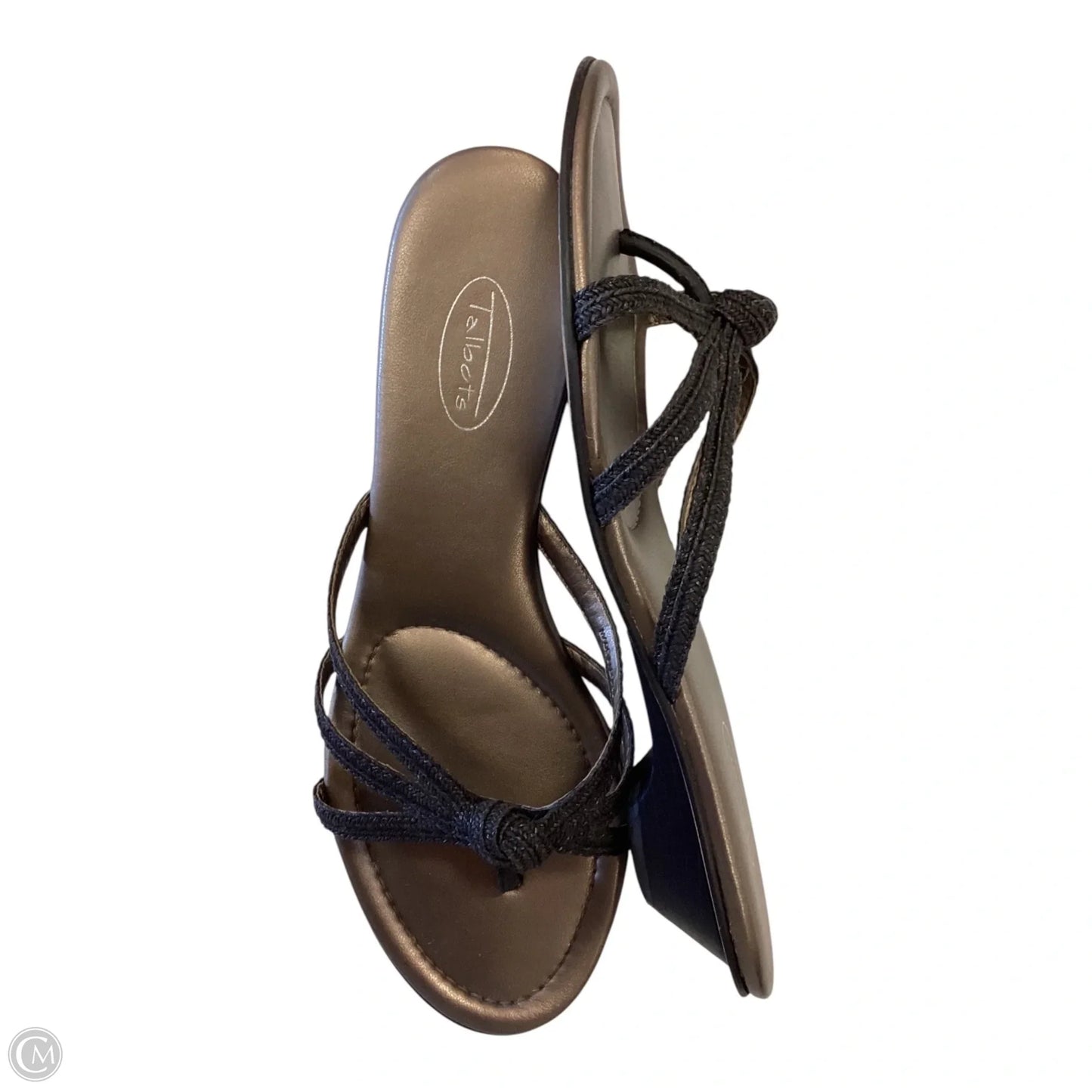Sandals Heels Kitten By Talbots In Brown, Size: 8.5