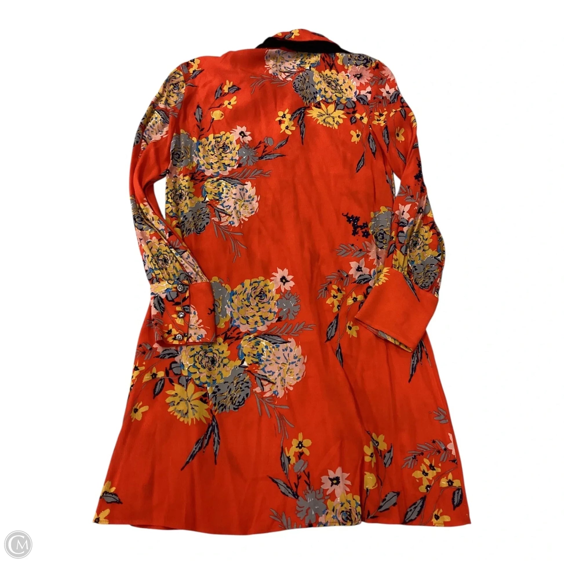 Dress Casual Midi By Zara Women In Floral Print, Size: Xs Dress Casual Midi By Zara Women In Floral Print, Size: Xs