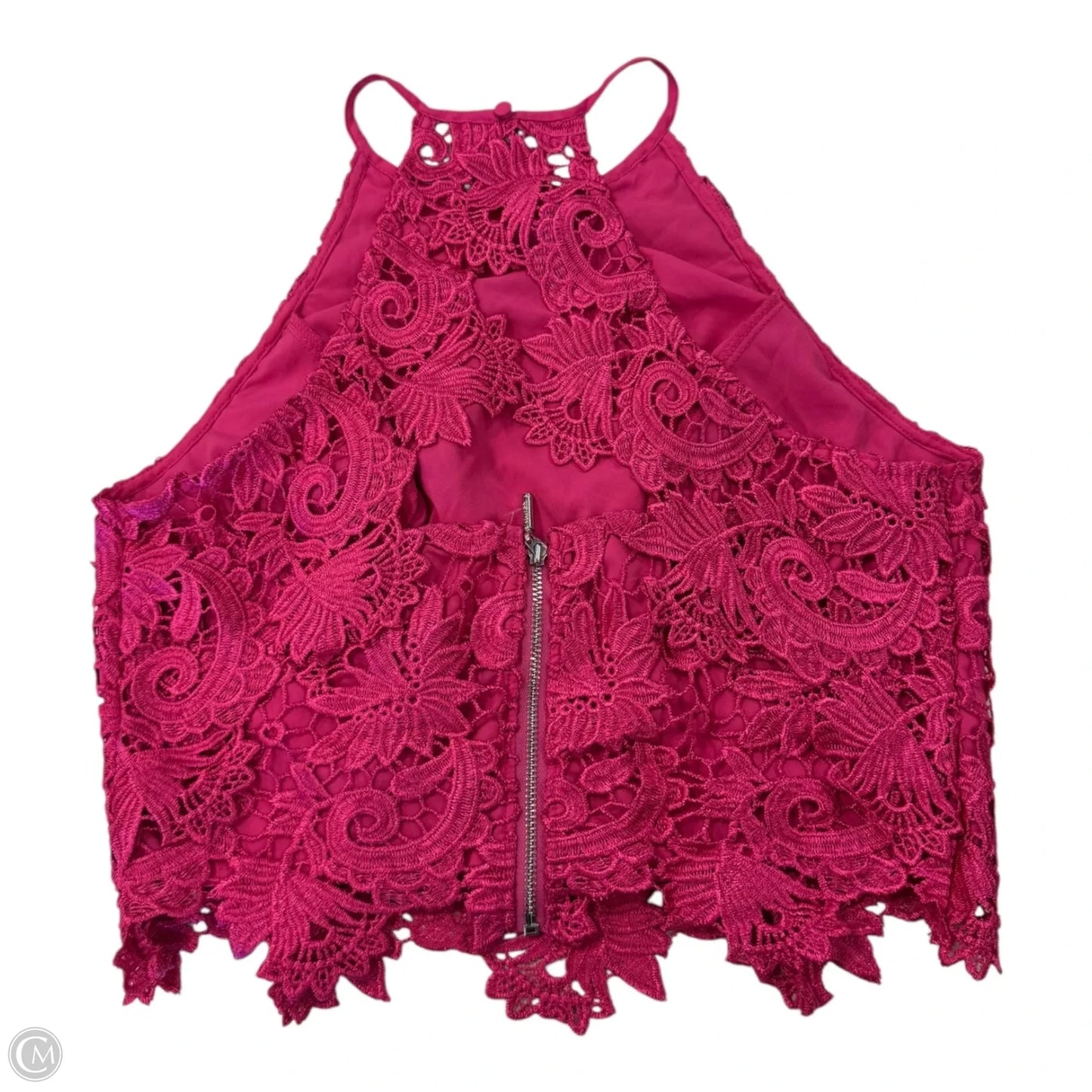Top Sleeveless By Guess In Pink, Size: S
