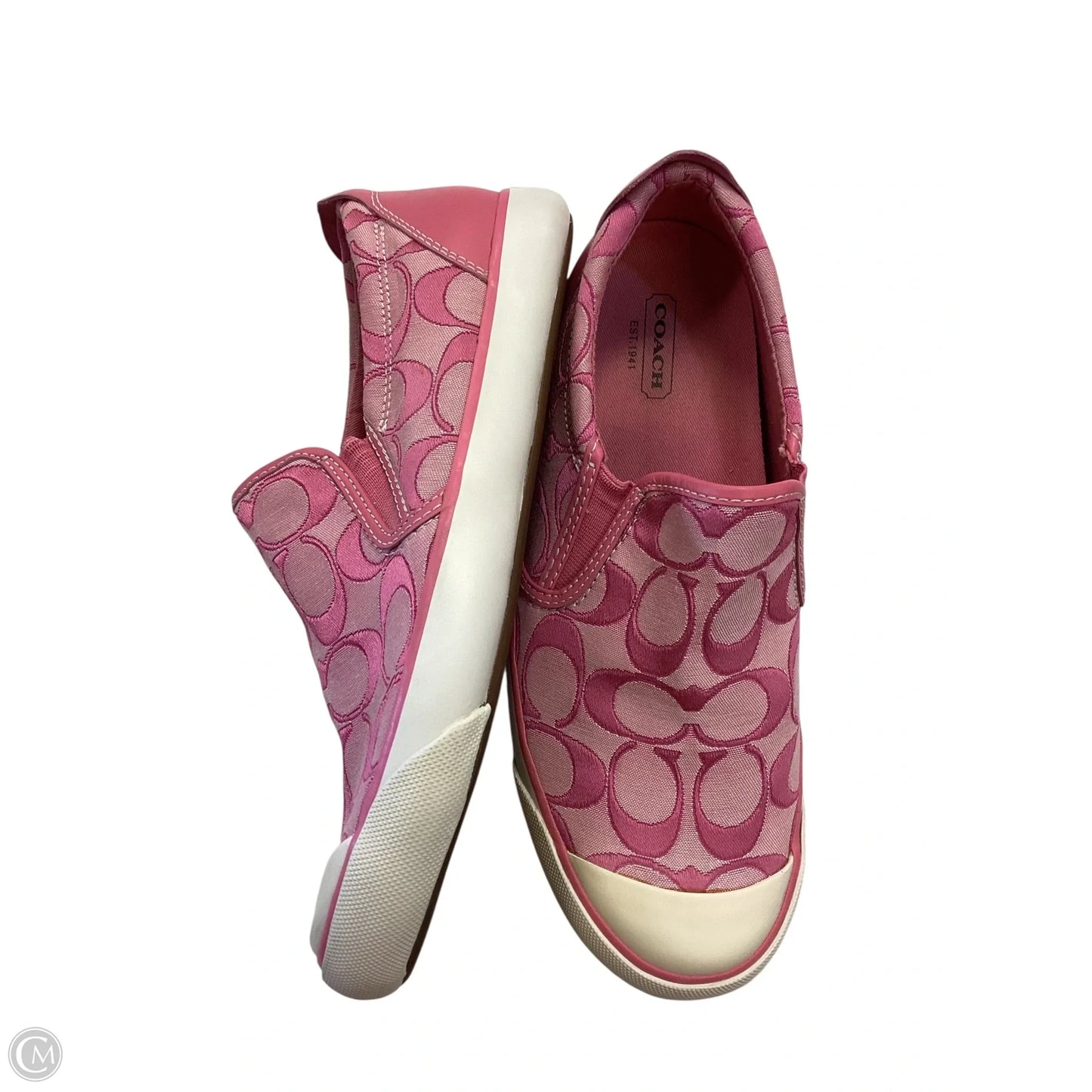 Shoes Designer By Coach In Pink, Size: 7.5