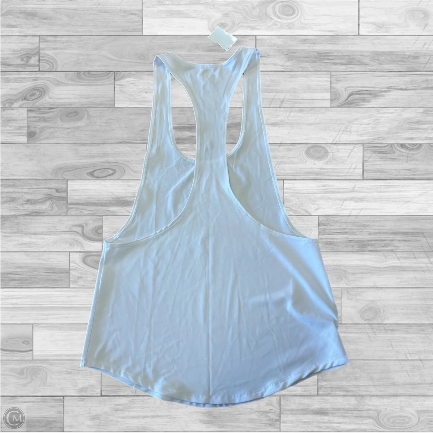 Athletic Tank Top By Clothes Mentor In White, Size: L