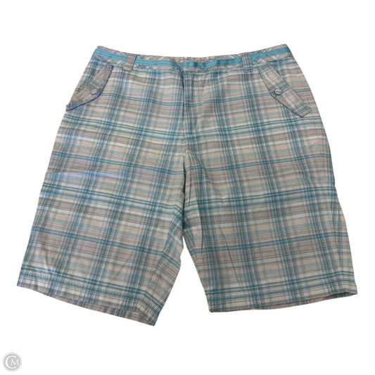 Shorts By Greg Norman In Plaid Pattern, Size: 14