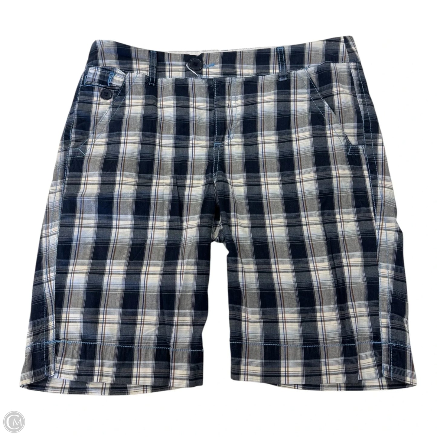 Shorts By Clothes Mentor In Plaid Pattern, Size: 14